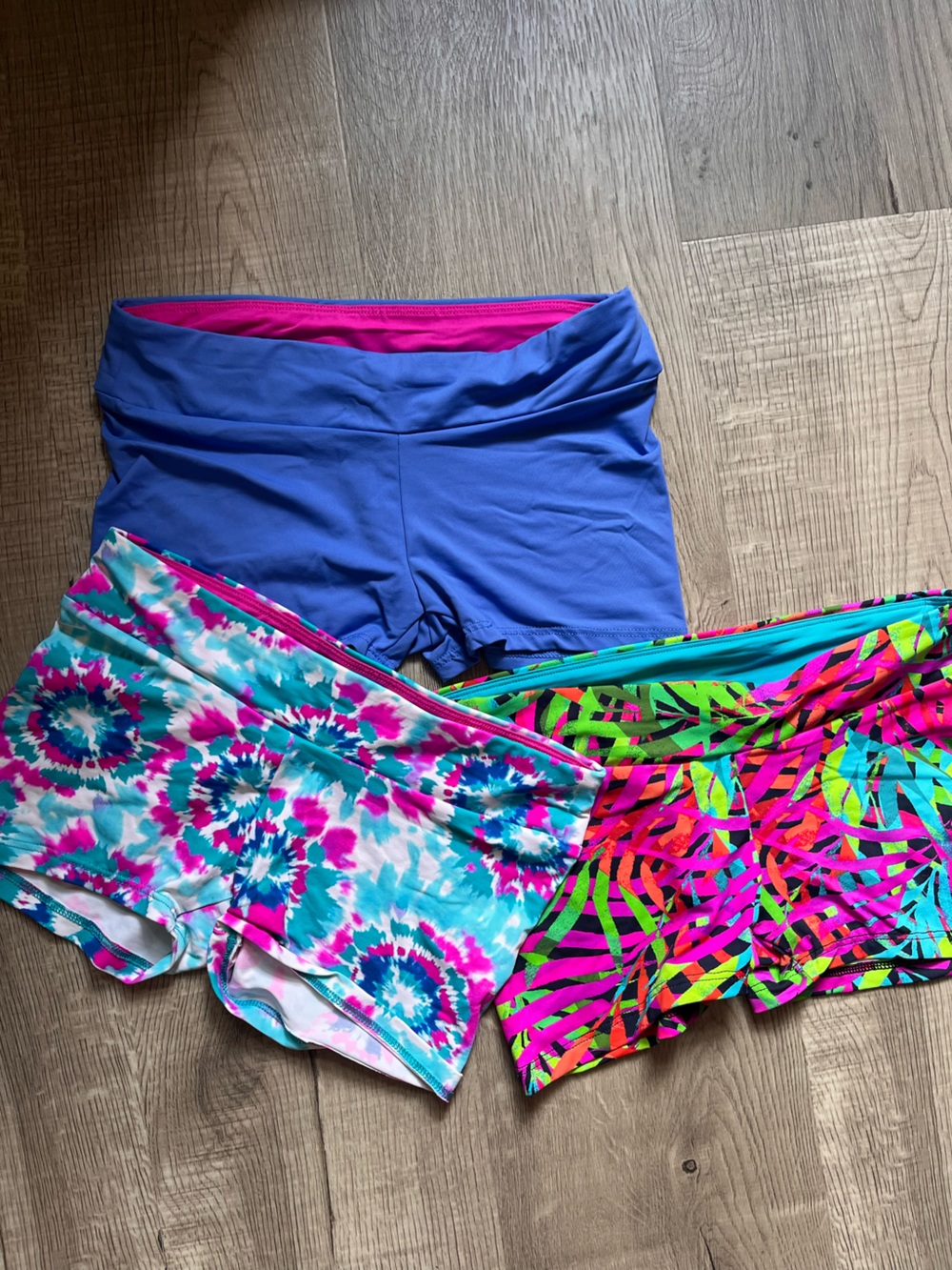 Girls' organic Active Shorts - dance, gymnastics, cheer! 3 pack bundle